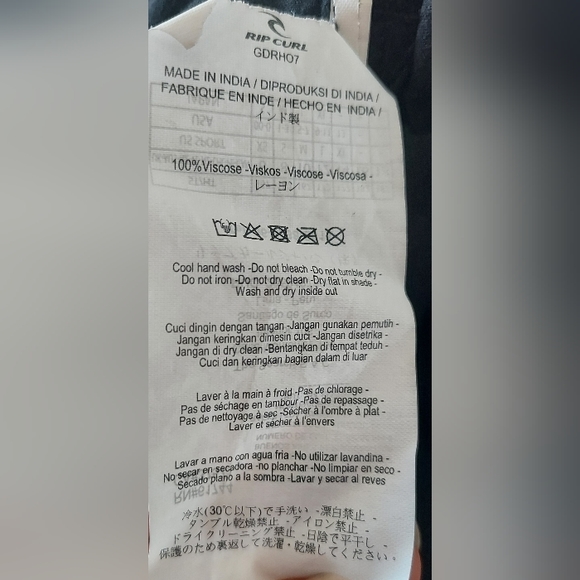 Ladies RIPCURL Black Gauzy Embroidered Shorts Romper W/Pockets Size M - Picture 7 of 11